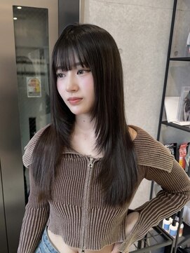 サンド 池袋 2nd(sand) 韓国風ヘア/姫カット/ベージュカラー/レイヤーカット