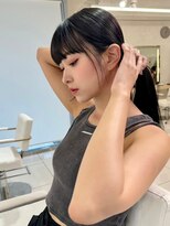 エジョン 幡ヶ谷店(Aejon) 顔まわり/レイヤーロング/韓国ヘア/ベビーピンク/新宿