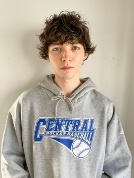 ホネン(honen) 【薬院】波巻きスパイラルパーマ×メンズマッシュ/薬院大通天神