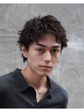 レタッチバイフィフス(RETOUCH by fifth) 原宿スパイキーショートシャドウパーマメンズカットメンズパーマ