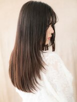 モッズヘア 上尾西口店(mod's hair) 小顔バタフライカット黒髪前下がりレイヤーロングY上尾30代40代
