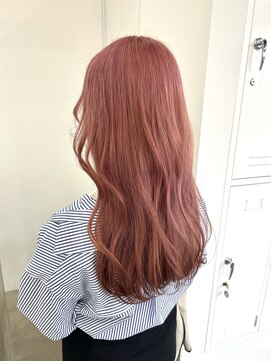 ノートエートル 西金沢(Nought etre) ハイトーン/ピンクカラー/ツヤ髪スタイル/ブリーチ