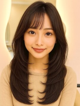 アンベル(ANBEL) ブリーチハイライト髪質改善ダブルカラーレイヤーカット