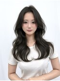 韓国スタイル/ナチュラルくびれヘア_くびれ巻き_レイヤーカット