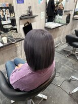 シード(SEED)&nbsp;長崎　ラベンダーグレージュ　ブリーチありWカラー