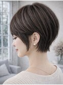 暗めカラー/小顔/オリーブグレー/ココアベージュ/髪質改善