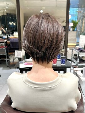 ラボー ノースプラザ店(LA'BO) 【LA'BO三浦】ショート/白髪ぼかし/ハイライト/30代/40代/50代