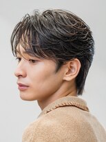 オーシャントーキョーオーバー 渋谷(OCEAN TOKYO OVER)&nbsp;センターパートコンマバングニュアンスパーマ韓国マッシュ