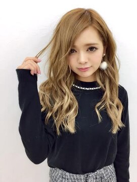 エクステ専門店あるじゃんすー 柏店 GOLDアンニュイウェーブ#エクステ#柏#グラデーションカラー