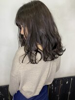 オースト ヘアー ステラ 新宿店(Aust hair Stella)&nbsp;ラフウェーブ×ダークブルージュ