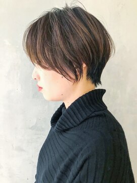 アルバム 銀座(ALBUM GINZA) くびれショート_ココアブラウンフリンジウェーブ_ba278851