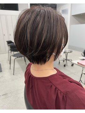 ジルブラン 錦糸町(JIL BLAN) 大人美人ショート脱白髪染めハイライトオージュア【錦糸町】