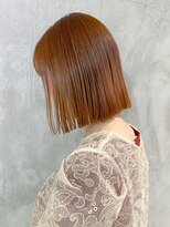アイティーバイアルバム 下北沢店(IT by ALBUM)&nbsp;オレンジボブ_アースカラーくびれヘアツートンカラー_ba362722