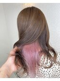 ピンクインナーカラー