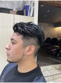 REAL SALON WORK～フェード風ツーブロ刈り上げ/リーゼントパーマ