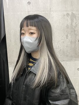 アンドミライ(& mirai) 【インナーカラー】【白っぽいカラー】【ケアブリーチ】anz