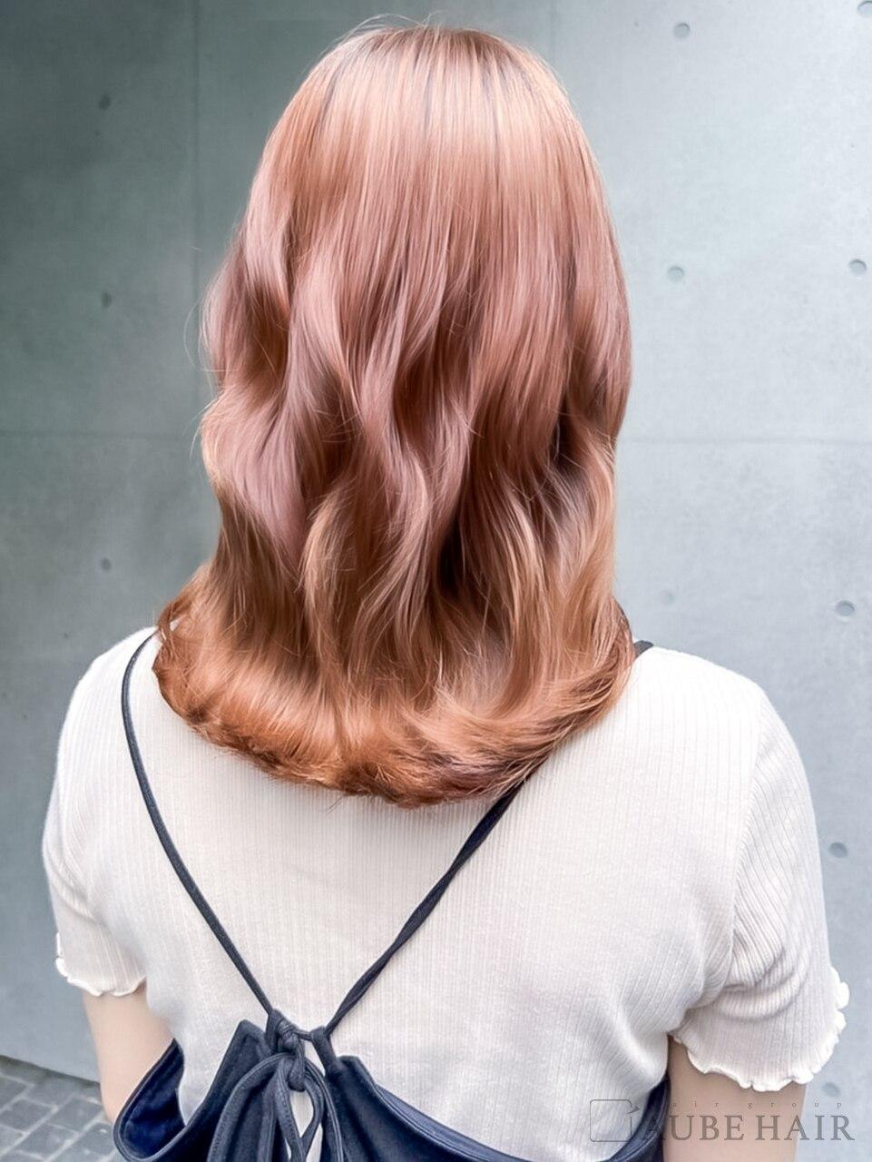 【☆ダブルカラー☆】 ブリーチ+カラー+カット ¥19900