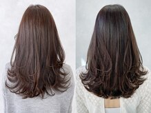 朝のスタイリングが楽になる！暗髪でも洒落感漂う【レイヤーカット】[ブリーチ/ダブルカラー]