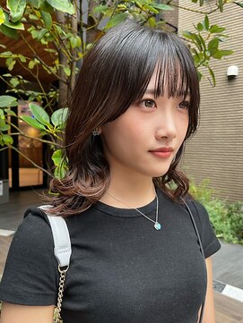 ジアン バイ ミルボン 西宮ガーデンズプラス(GIEN by milbon) 顔まわりレイヤーカット×透明感カラー