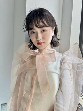 フィルムス 表参道(FILMS) ココアベージュ/黒髪/クラゲヘアー/オリーブグレー/ボブ/表参道