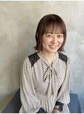 美髪/ぱつっとボブ/切りっぱなしボブ