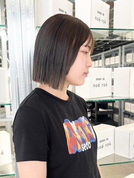 ノエ トトン(noe tton) 切りっぱなしボブ×透明感カラーA30