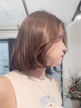 シン 原宿Verno店(Qin) TWICEジヒョ風シークレットハイライト×タンバルモリ