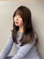 ロンドミラー 博多店(Lond Mirror)&nbsp;顔周りレイヤーカット小顔ロング/黒髪地毛風カラー/博多