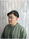 メンズツーブロック サイドパート