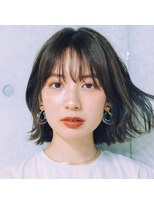 ガーデンヨコハマ(GARDEN YOKOHAMA)&nbsp;ボブ　ホワイトグレージュ　デジタルパーマ　チェリーブラウン