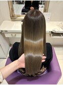 京都美容室 髪質改善 レイヤーカット ブリーチなし 透明感カラー