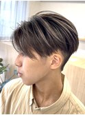 ハイライトバレイヤージュホワイトベージュアッシュベージュ