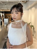 ◎韓国ヘアー顔周りレイヤーおくれ毛前名駅名古屋駅前髪質改善