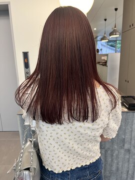 ローレンアオ(LOREN AO) くびれヘア/アプリコットオレンジ/夏のヘアアレンジ/矢場町