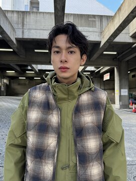 ノラキチジョウジ(NORA KICHIJOJI) 刈り上げないスパイキーショートフェザーパーマニュアンスパーマ