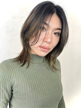 リサ グランシェ(RISA granche) レイヤー似合わせカット ハイライトカラー