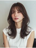 大人可愛いくびれミディアム[伊丹駅/髪質改善/白髪染め]