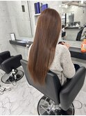レイヤーカット顔まわりストレートレイヤー