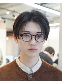 ストレートセンターパート/黒髪/清潔感/20代/30代/リクルート