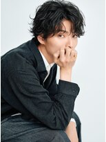テン 心斎橋(tenn.)&nbsp;心斎橋シャドウパーマメンズマッシュウルフカット波巻きパーマ