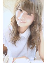 セミロング×シャーベットアッシュ