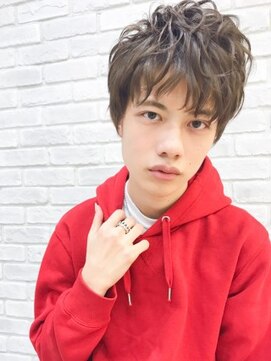 クアトログランシュ 水戸店(QUATRO×GranCieux) 【QUATRO】甘カワメンズパーマショート