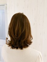 ラ ブランシュ 大宮(La Blanche)&nbsp;大宮/マロンベージュ/Aラインボブ/かき上げ/ニュアンスマッシュ