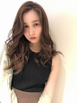 チョビー 銀座(chobii) グレージュ/デジタルパーマ/小顔/ゆるふわ/春夏/高柳