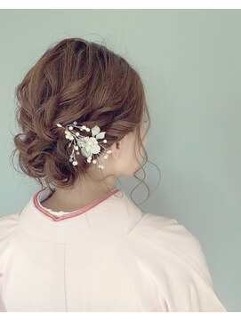 グランルッソ 岡山駅前(GRAN LUSSO) 訪問着着付け＆ヘアアレンジ