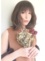 ラブクロムトーキョー オモテサンドウ(LOVECHROME OMOTESANDO)&nbsp;マロンベージュカラーのAラインボブ