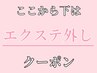 ↓ ココから下が エクステ外し のクーポンです↓【こちら選べません】