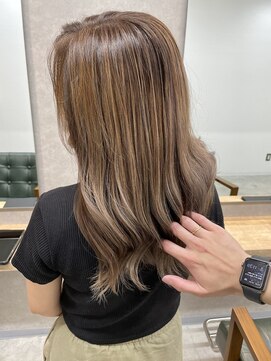 リベストバイジェービー 稲毛(li best. byjb) ペールベージュ/セクションカラー/外ハネボブ[稲毛/稲毛駅]