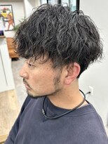 アルモ ヘア フア 東静岡(ALMO hair HUA) 【メンズ20代30代】ツーブロマッシュ×パーマ