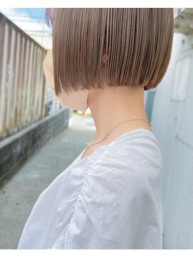 デビュー ヘアーメイク ダブルカラー似合わせカットカルマパーマ前髪イルミナカラーボブ